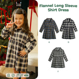 Flannel Long Sleeve Dress