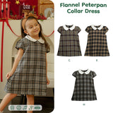 Flannel Peterpan Collar Dress