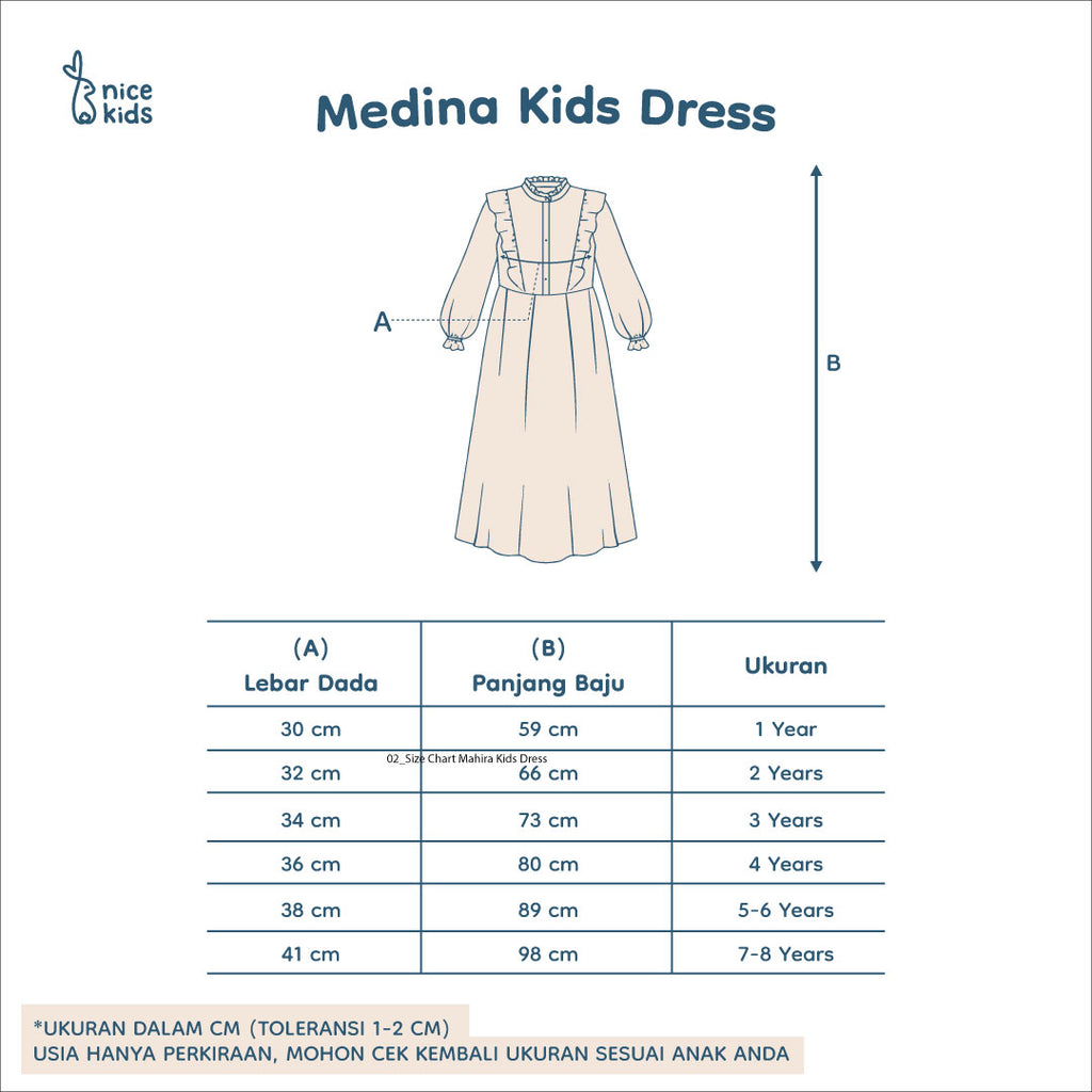 product size chart