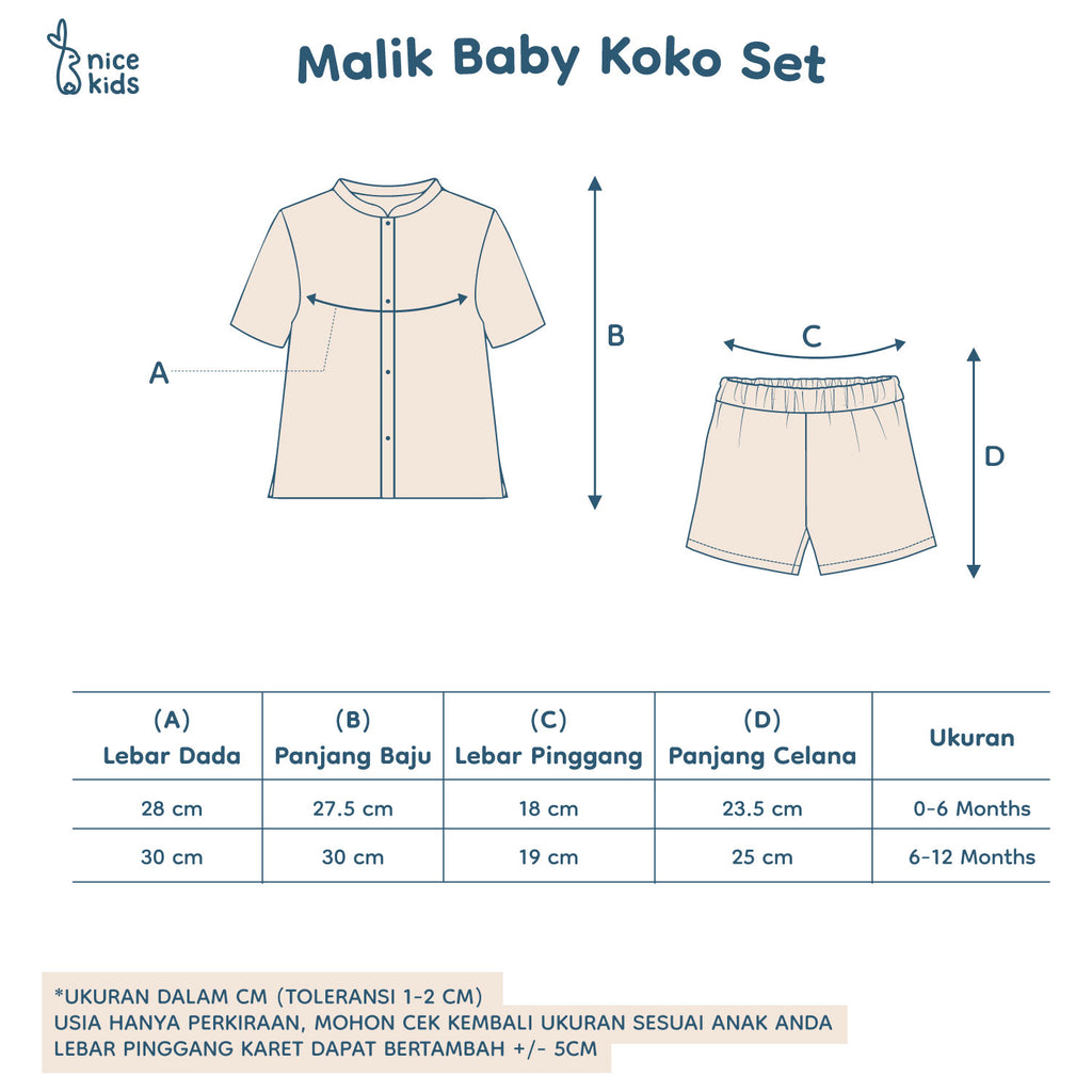 product size chart
