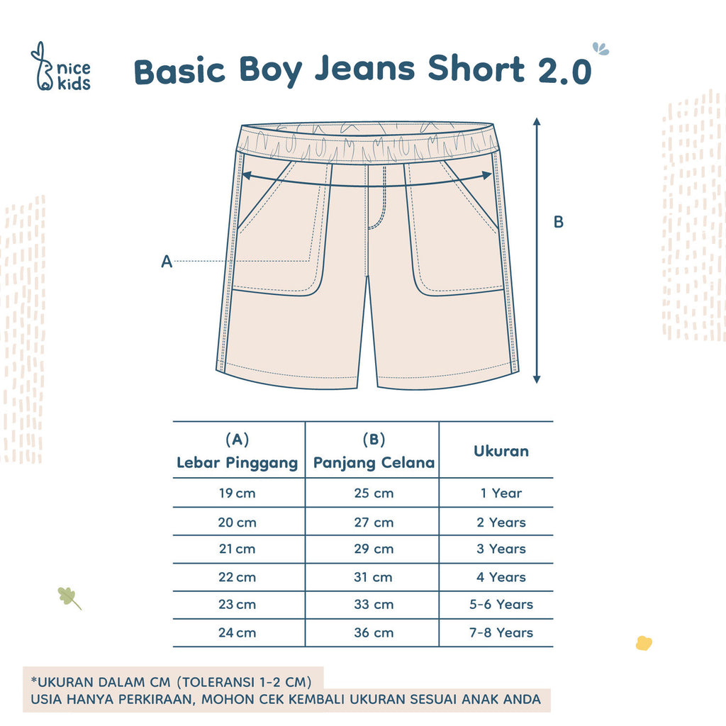 product size chart