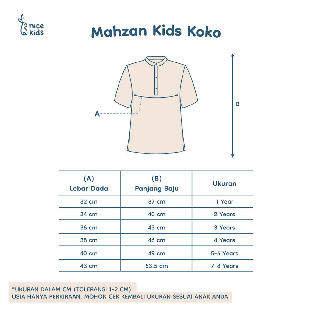 product size chart
