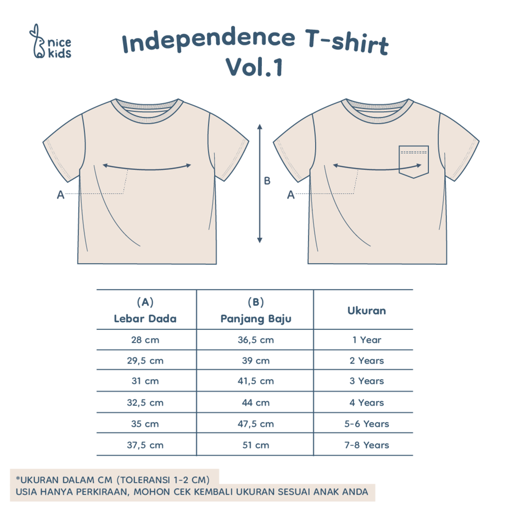 product size chart