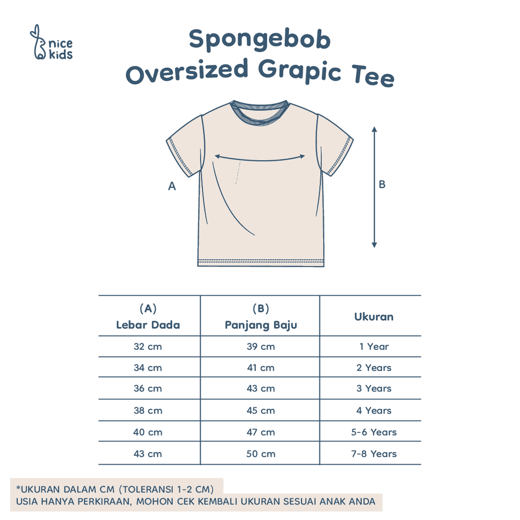 product size chart