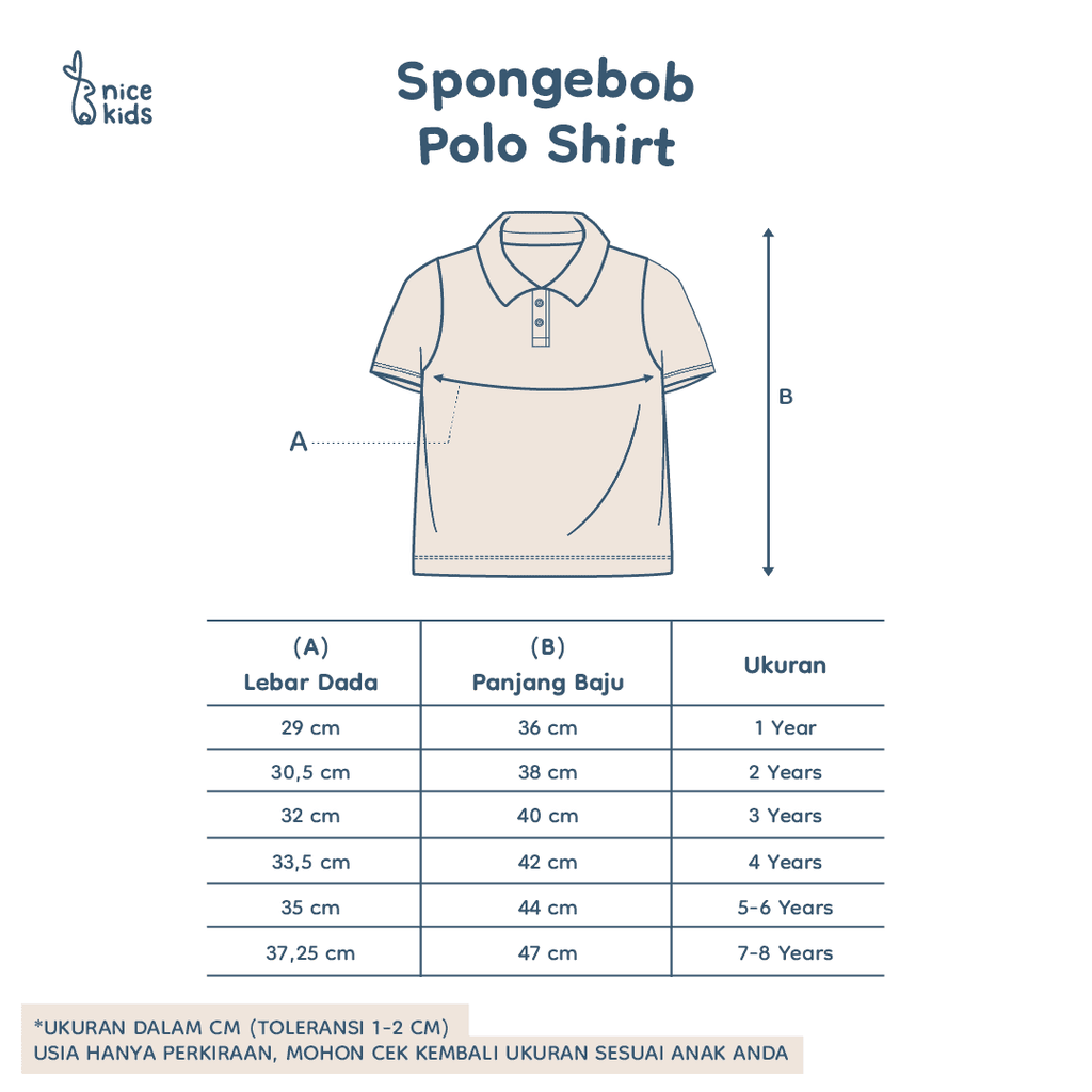 product size chart