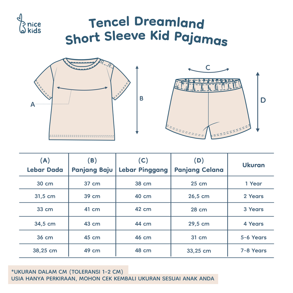 product size chart