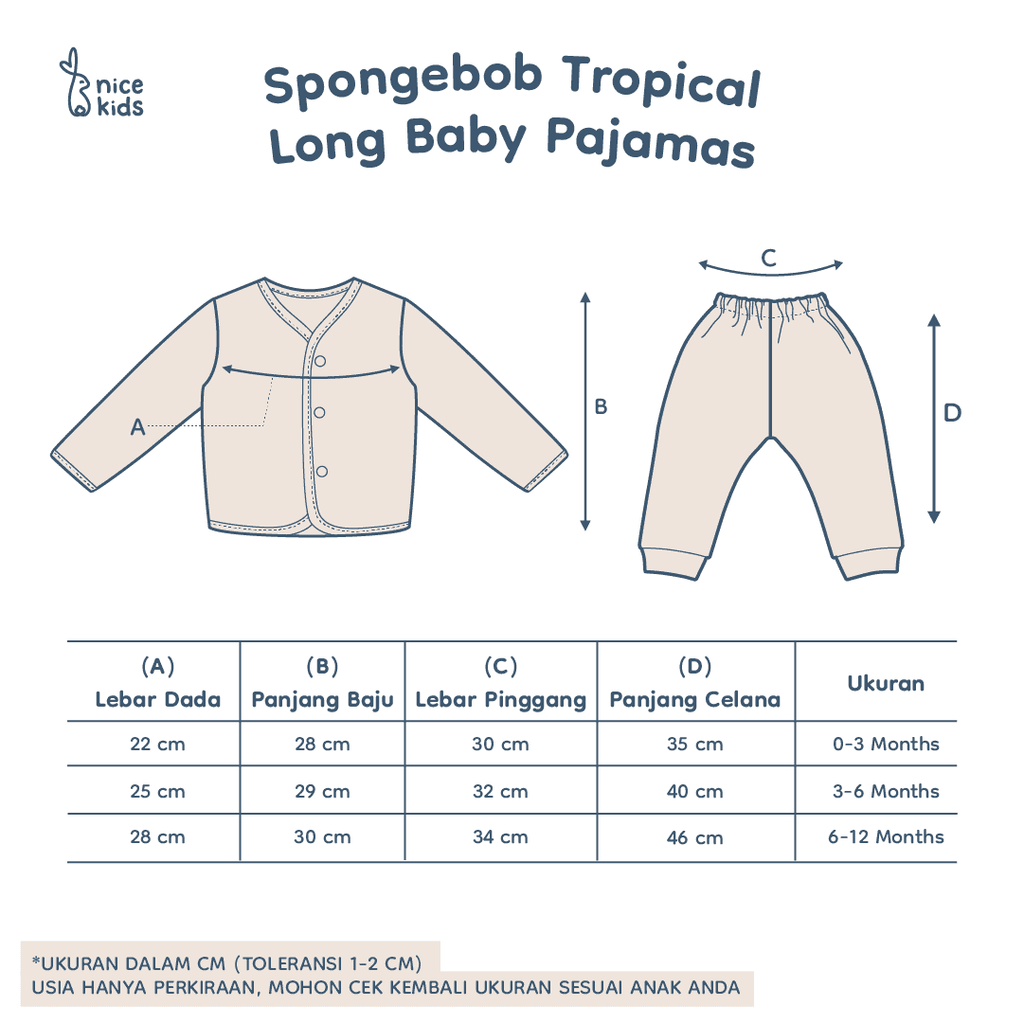 product size chart