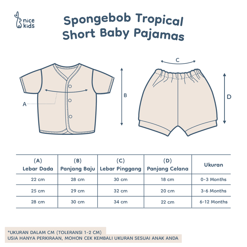 product size chart