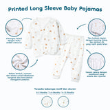Printed Long Sleeve Baby Pajamas Set