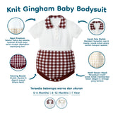 Knit Gingham Bodysuit