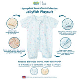 SpongeBob SquarePants Collection - Jellyfish Playsuit Baby Jumper Bayi Motif Kartun Lucu 0-2 Tahun