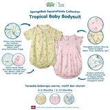 SpongeBob SquarePants Collection - Tropical Bodysuit Boy &amp; Girl Jumper Bayi New Born Motif Lucu 0-12 Bulan