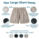 Flex Cargo Short Pants Celana Cargo Pendek Anak 1-8 Tahun