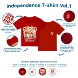 Independence T-Shirt Vol.1 Kaos Anak Unisex Gambar Tema Kemerdekaan RI 1-8 Tahun