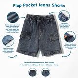 Short Flap Pocket Jeans Boy