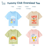 Yummy Club Oversized Tee Kaos Anak Oversized Unisex Bergambar 1-8 Tahun