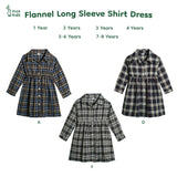 Flannel Long Sleeve Dress