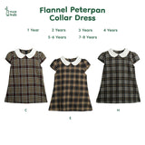 Flannel Peterpan Collar Dress