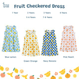 Fruit Checkered Dress