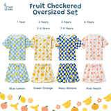 Fruit Checkered Oversized Set