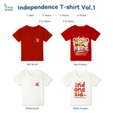 Independence T-Shirt Vol.1 Kaos Anak Unisex Gambar Tema Kemerdekaan RI 1-8 Tahun