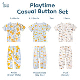 Nice Kids - Playtime Casual Button Set 0-2 Tahun