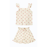 Pointelle Ruffle Tanktop Set | Aegi