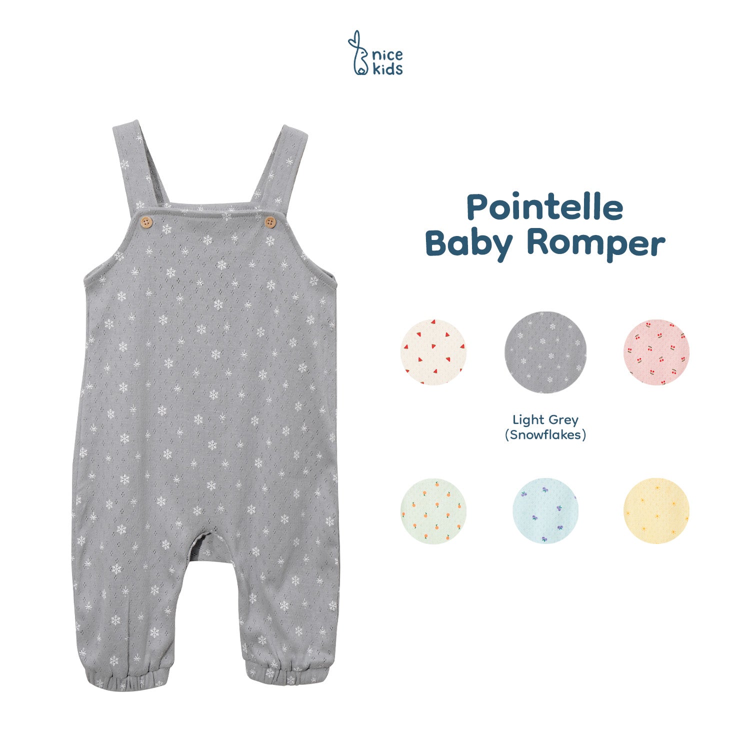 Pointelle Baby Romper