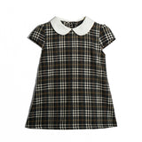 Flannel Peterpan Collar Dress