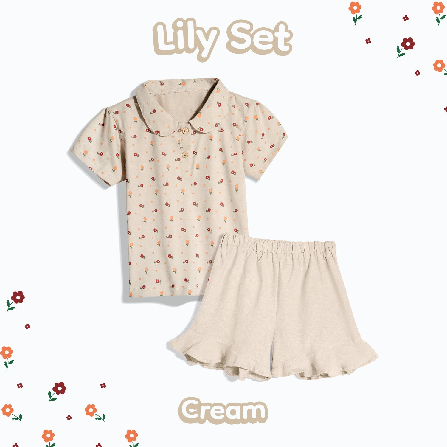 Lily Ruffle Short Set