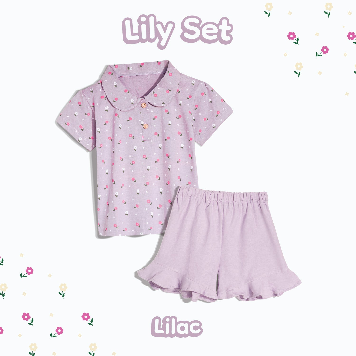 Lily Ruffle Short Set