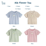 Flower Rib Tee Shirt