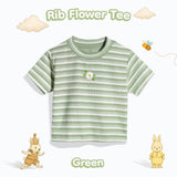 Flower Rib Tee Shirt