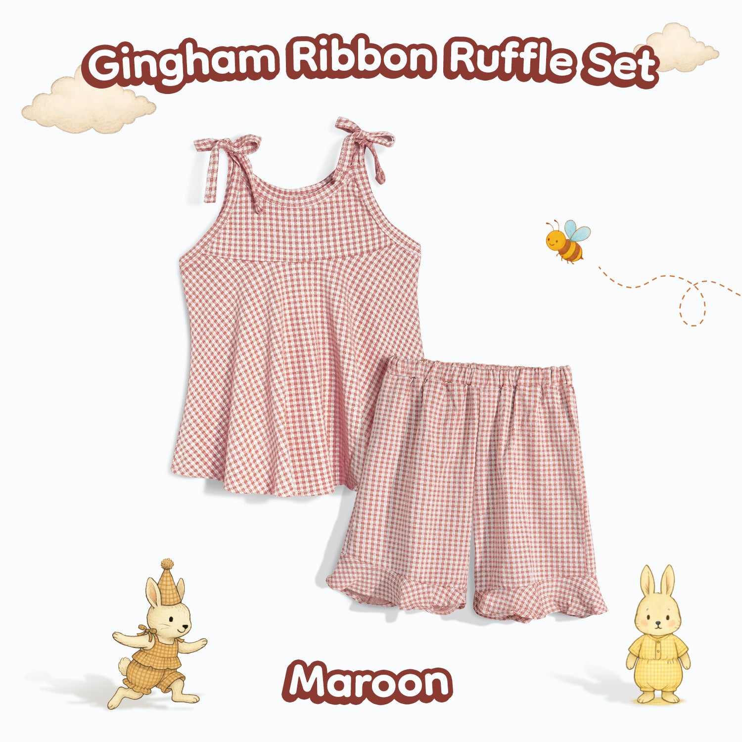 Gingham Ribbon Set