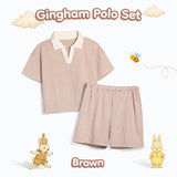 Gingham Polo Set