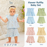 Flower Ruffle Baby Set