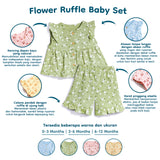 Flower Ruffle Baby Set