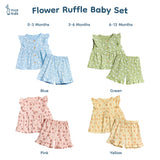 Flower Ruffle Baby Set