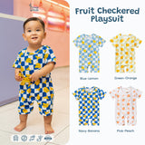 Fruit Checkered Playsuit