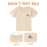 Patch T-Shirt Kaos Anak Unisex Bordir Karakter Lengan Pendek 1-8 Tahun