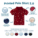 Printed Polo Shirt 2.0 (Kaos Atasan Anak Laki-Laki 1-8 Tahun)