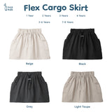 Flex Cargo Skirt Rok Cargo Pendek Anak 1-8 Tahun