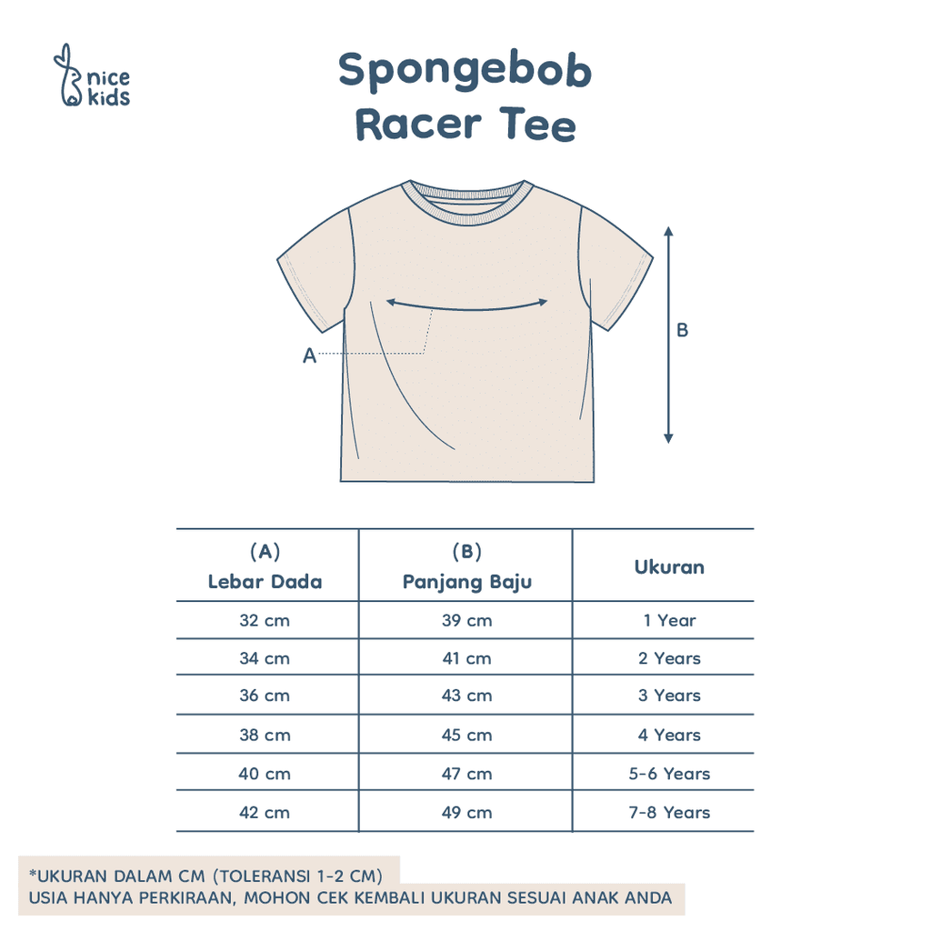 product size chart