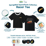 SpongeBob SquarePants Collection - Racer Tee Kaos Anak Unisex Gambar Kartun 1-8 Tahun