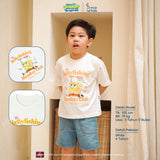 SpongeBob SquarePants Collection - Oversized Grapic Tee Kaos Anak Unisex Gambar Kartun 1-8 Tahun