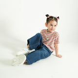 Wide Jeans Bawahan Celana Jeans Panjang Anak Perempuan 1-8 Tahun