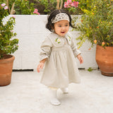 Eloise Baby Collar Dress Bayi Perempuan Newborn 0-12 Bulan