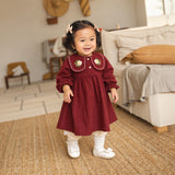 Eloise Baby Collar Dress Bayi Perempuan Newborn 0-12 Bulan