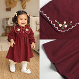 Eloise Baby Collar Dress Bayi Perempuan Newborn 0-12 Bulan