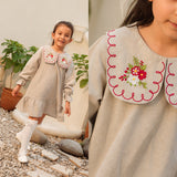 Eloise Kids Collar Dress Anak Perempuan 1-8 Tahun